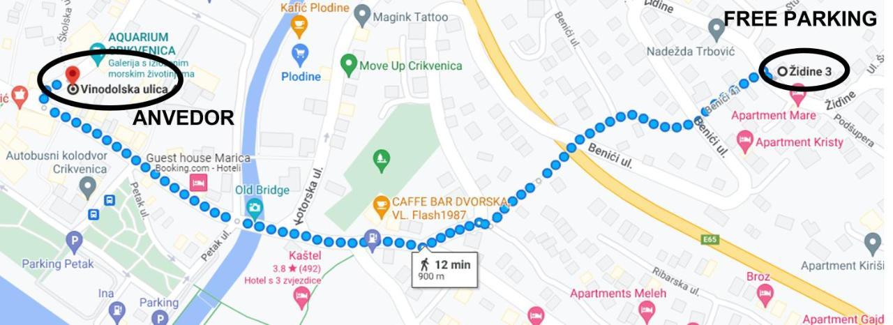 Anvedor Apartman Crikvenica Kültér fotó